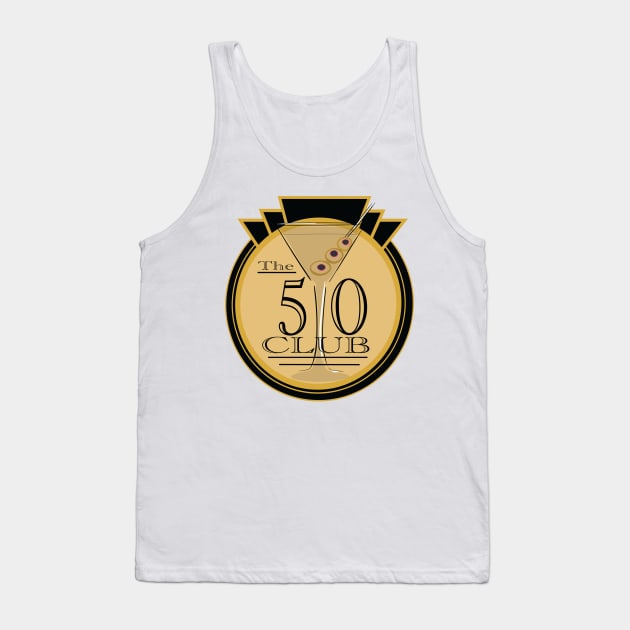 Martini 50 Tank Top by ByersArtLab